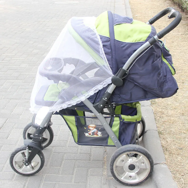 

2019 Safe Mesh Buggy Crib Netting Cart Mosquito Net Infants Baby Stroller Pushchair Mosquito Insect Net Pushchair Full Cover