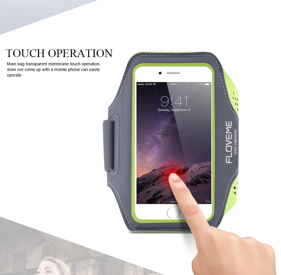FLOVEME Universal 4.7 5.5 Inch Sport Armband Case For iPhone 6 6S 7 Plus Running Cycling Gym Storage Pouch Waterproof Bag Cases (7)