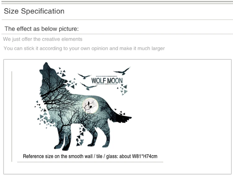 [SHIJUEHEZI] ужасный Волк Луна наклейки на стену на лесную тему ПВХ DIY животные настенные наклейки для гостиной общежитии спальни украшения