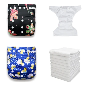 

50pcs bamboo charcoal inserts , 50pcs microfleece diapers 15pcs wetbags, 10pcs one size swimming diapers