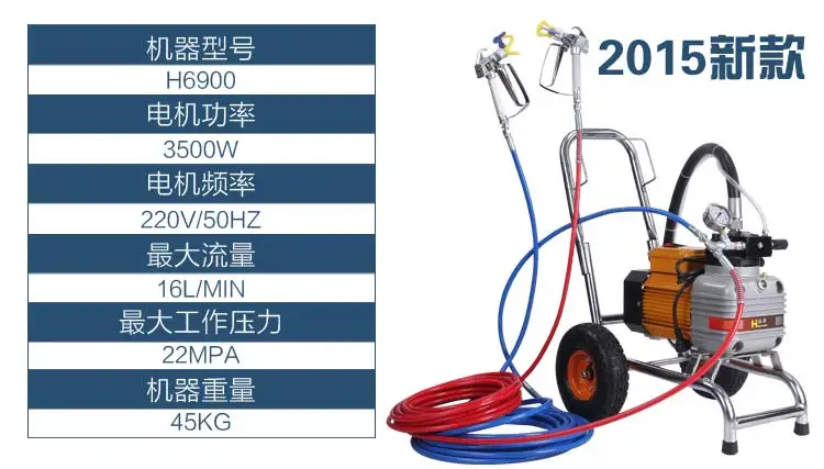 Безвоздушный распылитель высокого давления 3500 Вт/2800 Вт распылитель для краски H998 Краскораспылитель H989 H979 H999 H6900