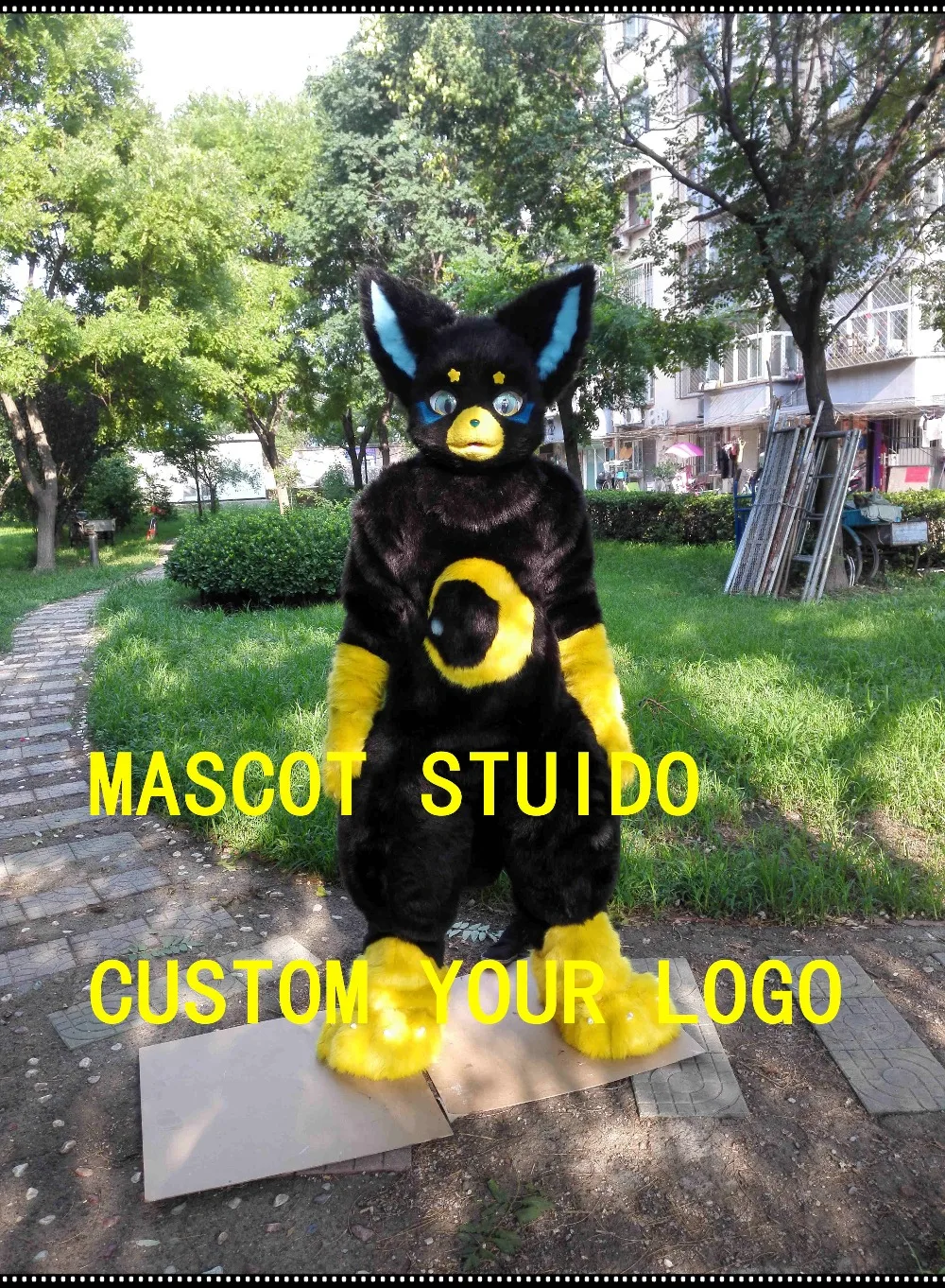 

cute chibi dog fursuit digigrade leg 3d following eyes fox fursuit mascot costume for sale open commissions 41988