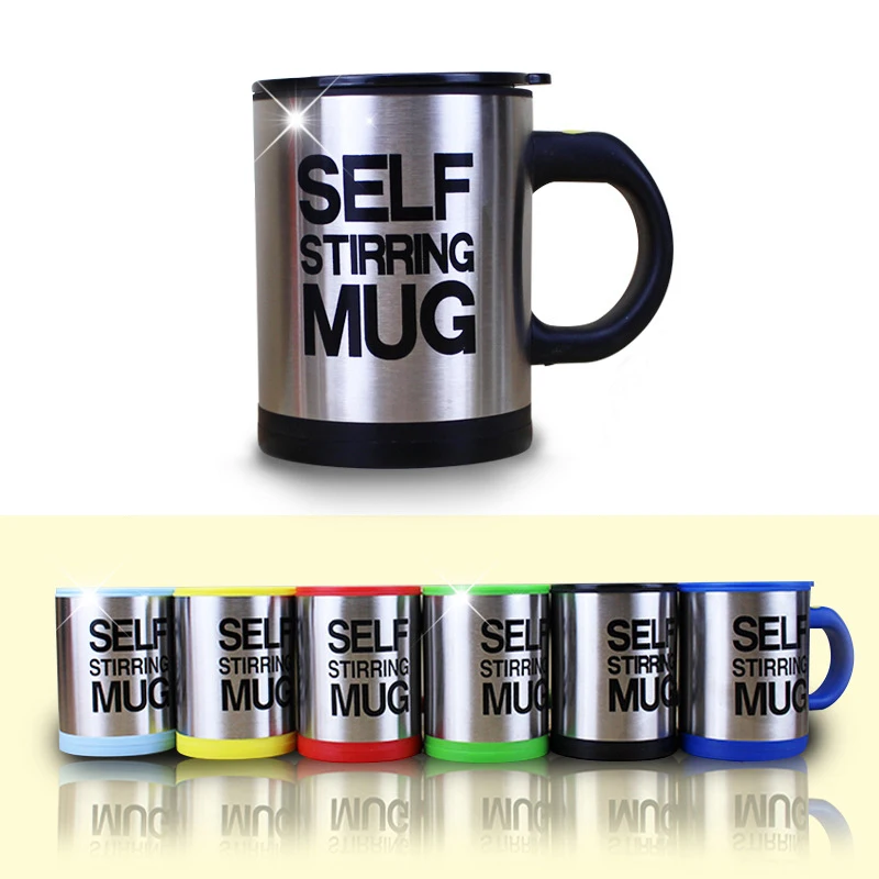 400ml Automatic Self Stirring Mug Coffee Milk Mixing Stainless Steel Thermal Cup Electric Lazy Double Insulated Smart | Дом и сад