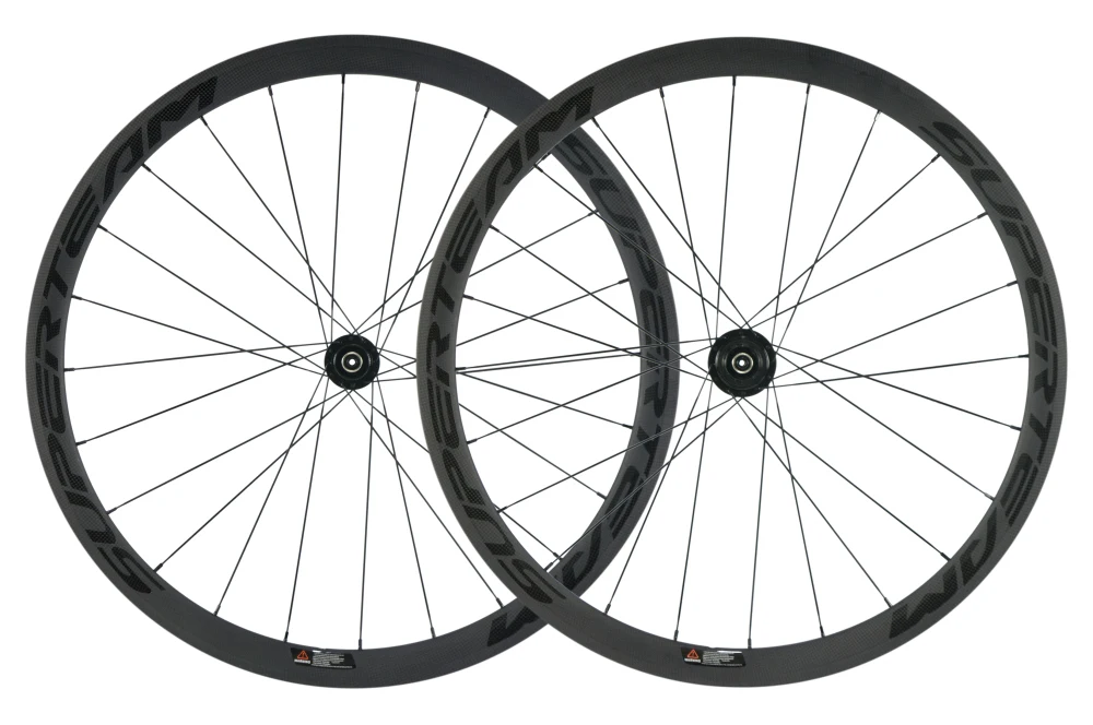 

SuperTeam Carbon Clincher Disc Brake Wheel 700c 38mm Road Wheelset Matte