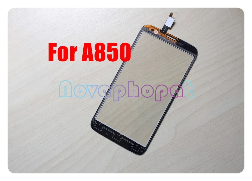 

Novaphopat Top White touchscreen For Lenovo A850 A 850 Touch Screen Digitizer Front Glass Panel Replacement +tracking