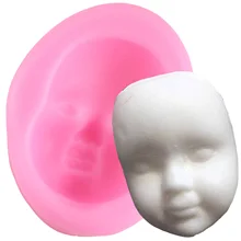 3D Baby Face силиконовые формы полимерные глиняные формы Sugarcraft помадка форма для украшения торта инструменты шоколадные конфеты форма для мастики