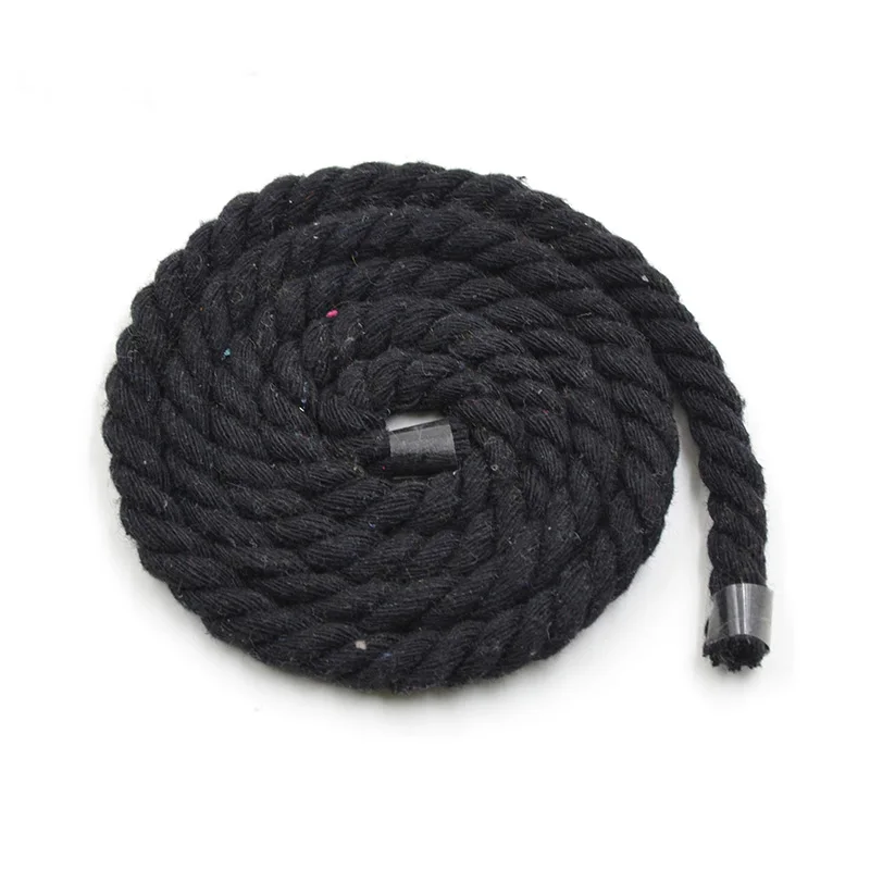 

6mm 8mm 10mm 12mm Black 100% Cotton Three Strands Twisted Corps Rope Diy Findings Accessories 5 Meters