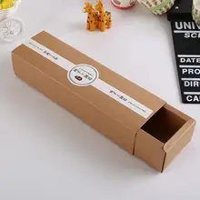 Нет печати коричневый крафт-бумага украшения бумага сувенир Конфеты Подарочная коробка на день рождения праздничный сувенир дети мальчики девочки события поставки 10 шт