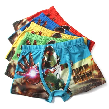 

1pc/lot Ironman Teenager Boys Underwears Panties for Girls Baby Girls Underwears Child Panties Underpants Boys Boxer Shorts