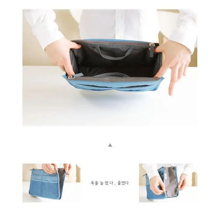 Корейский дорожный косметический мешок многофункциональный двойная молния креативный макияж хранения мыть сумка-Органайзер для путешествий сумка