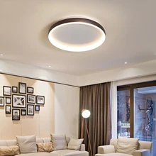 RC белый/черный/Кофе готовой современная светодиодная люстра в простом стиле для гостиной, спальни, Кабинет домашний 110V 220V люстры светильники