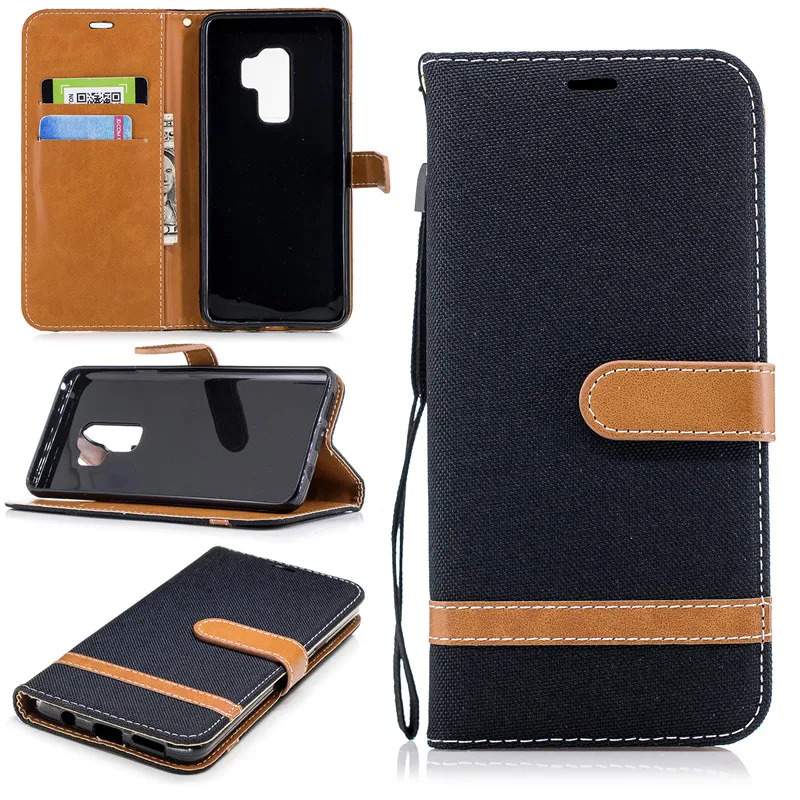 Magnetic Flip Protect Cover For Samsung Galaxy S10 S10Lite S8 S9 A6 A7 A8 2018 A750 A3 A5 Note8 9 Case Denim PU Leather Cover (12)