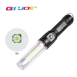 GIJOE светодиодный фонарь рабочий свет из алюминиевого сплава магнитное использование 3 * AAA/1*18650 батарея usb Перезаряжаемый свет для поиска