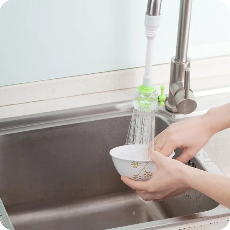 

CTREE Rotary Faucet Extender Kitchen Bathroom Faucet Extension With Control Valve to Prevent Splashing Hold Kitchen Tools C846