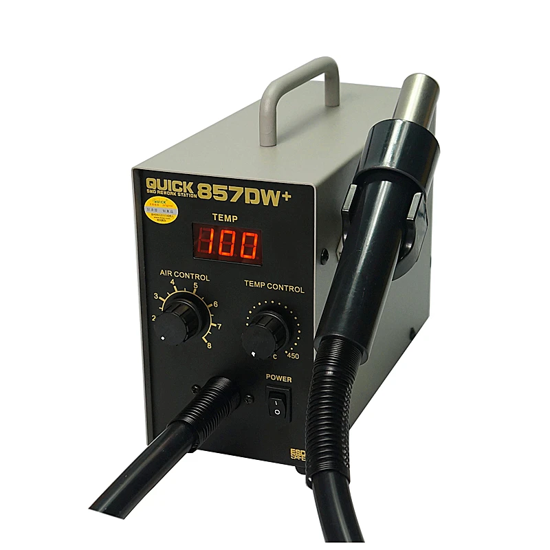 Бессвинцовая регулируемая тепловая пушка горячего воздуха QUICK 857DW + с винтовым