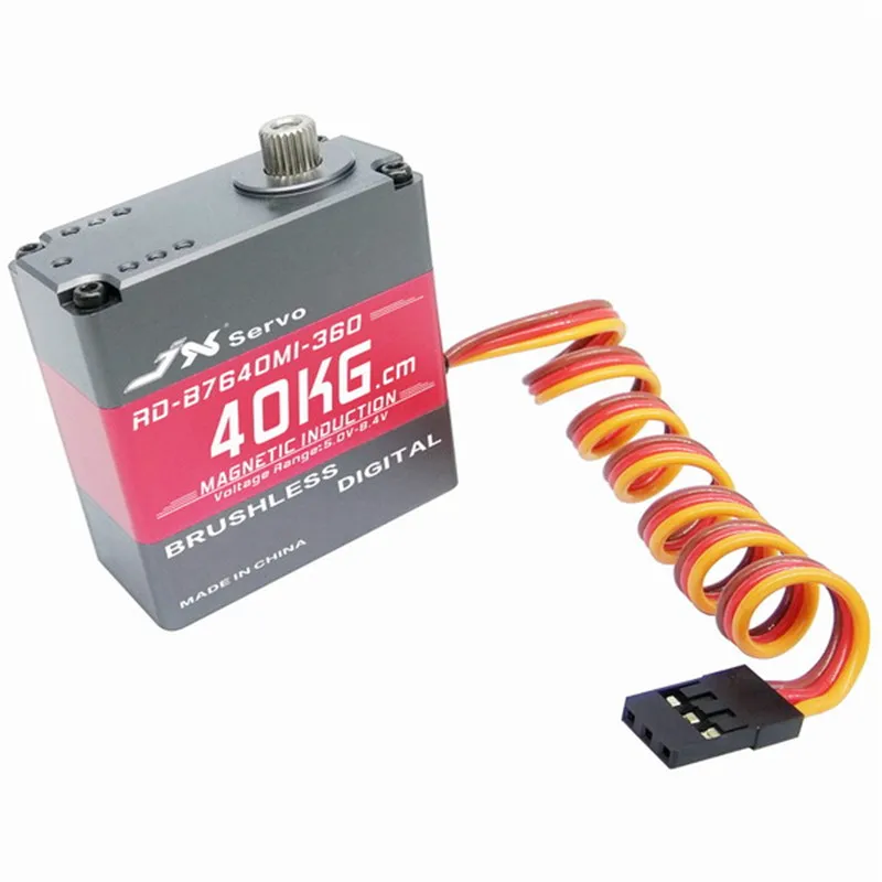 

High Quality JX RD-B7640MI-360 40KG 360 Degree Brushless Servo For RC Robot RC Models Spare Parts