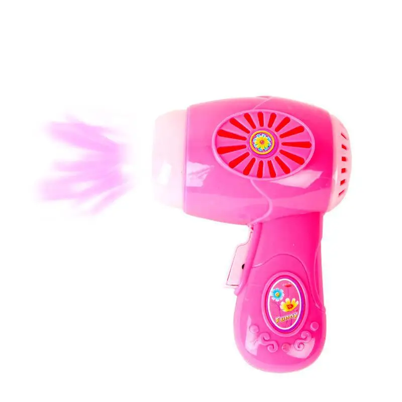 Children Miniature Furniture Toys Hair Dryer Pretend Play Toy For Kids