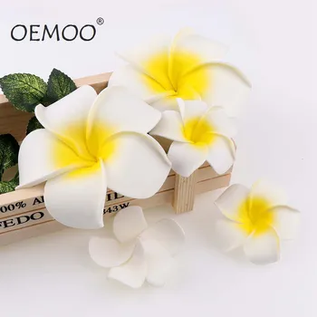 

10PCS 6 Size Artificial Multicolor EggFlower Heads/PE Foam Plumeria Hawaiian Vacation Tire DIY Wedding Reception Home Decoration