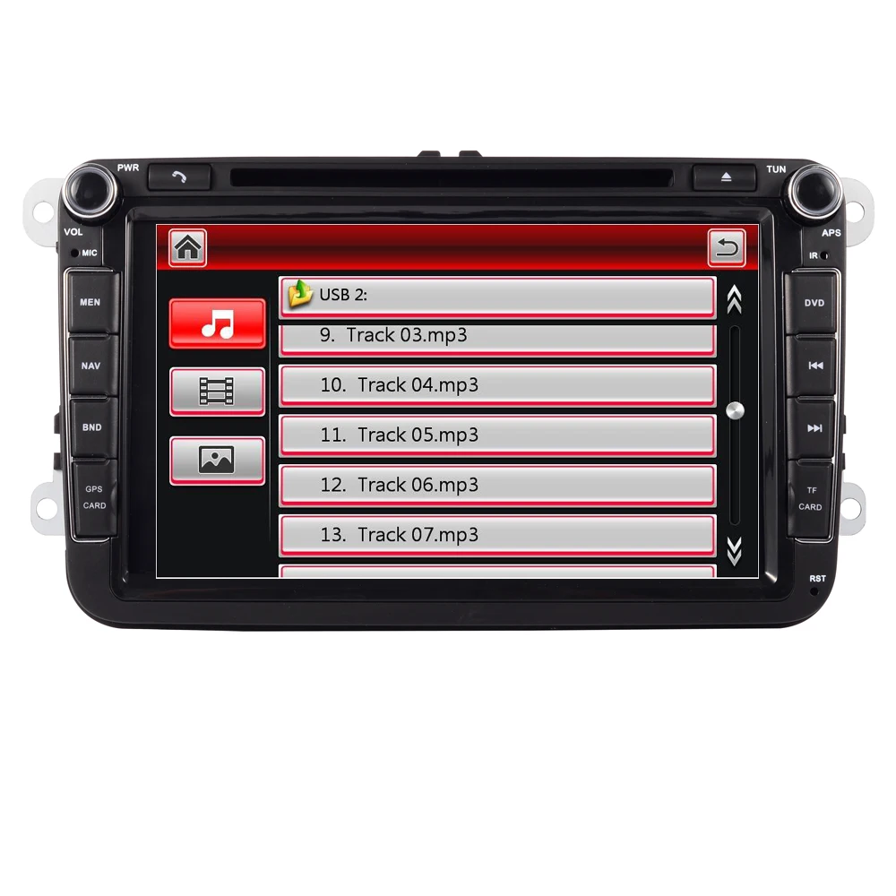 Best 2 Din 8 Inch Car DVD Player For VW POLO PASSAT Golf Skoda Octavia SEAT LEON With 3G Radio GPS Navigation 1080P FM Free Camera 11