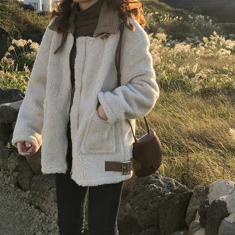 Modis куртка из искусственного меха овечьей шерсти, пальто, зимняя теплая куртка для женщин, осенняя женская верхняя одежда, Женское пальто, jaqueta feminina