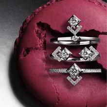 Janekelly модное дизайнерское роскошное массивное штабелируемое кольцо для женщин, свадебные с кубическим цирконом, Обручальные, дубайские, панковые, свадебные кольца на палец