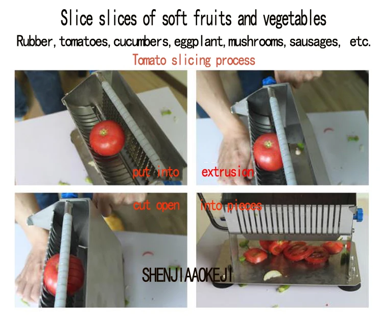 HSS-8 ручной колбасный нож Кухня инструмент из нержавеющей стали машина для резки сосисок многофункциональная Терка слайсер для нарезки сосисок 1 шт