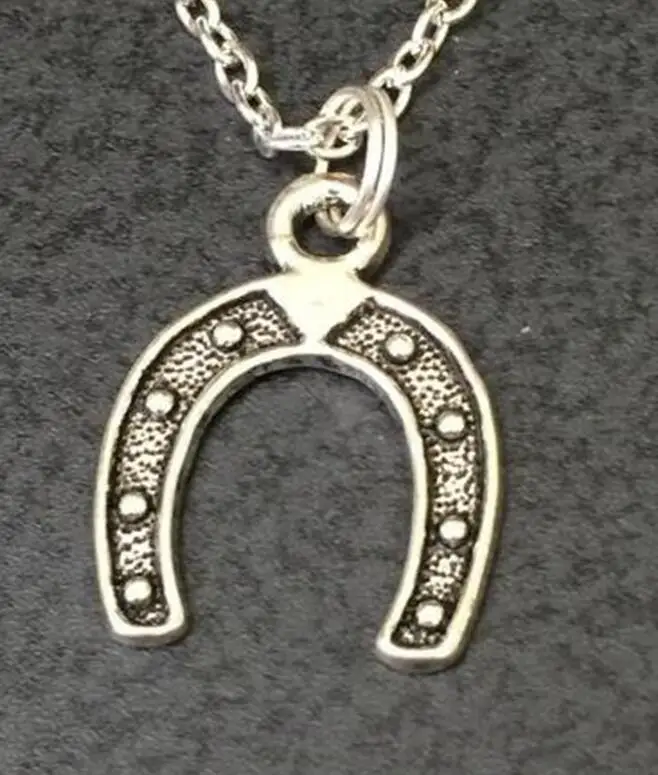 Vintage Silver Statement Western Horseshoe Goth Choker Necklace Alloy