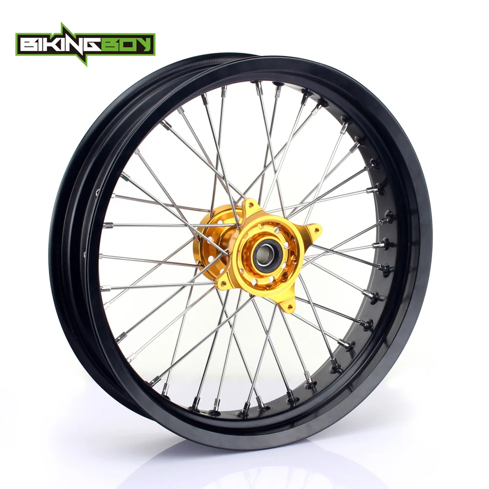 BIKINGBOY 4 25x17 &quotSupermoto MX полный комплект ступицы заднего колеса 36 отверстий для Suzuki