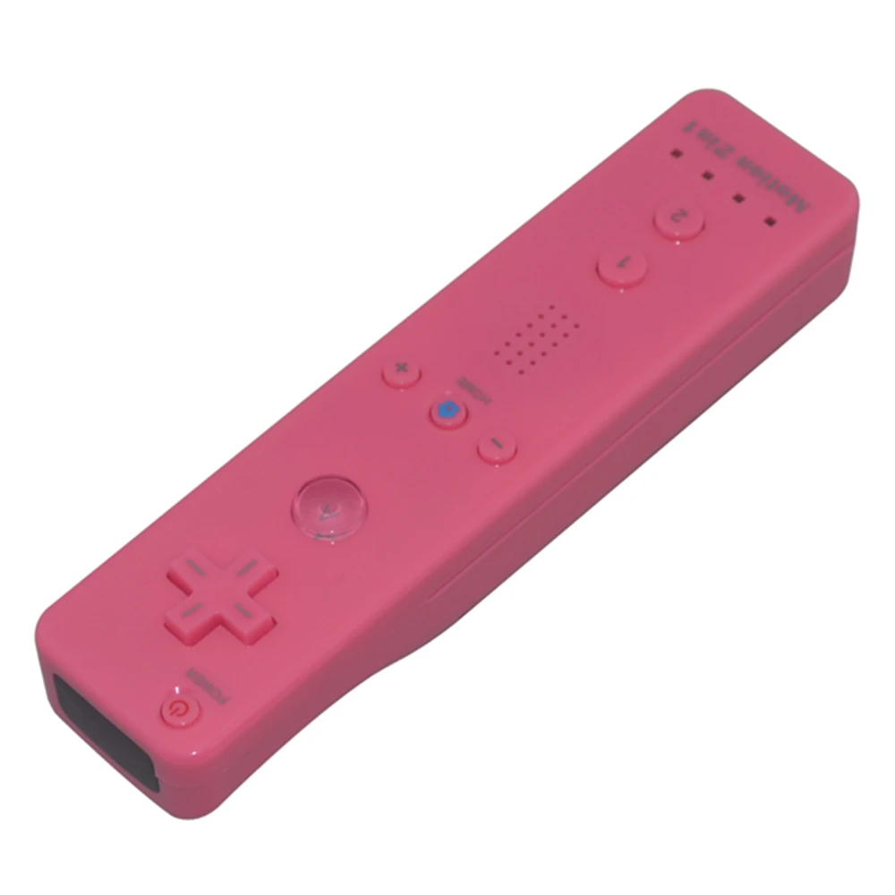 10 шт. 2 в 1 Встроенный Motion Plus беспроводный контроллер дистанционного управления геймпад для W-i консоли игровой джойстик персиковый красный