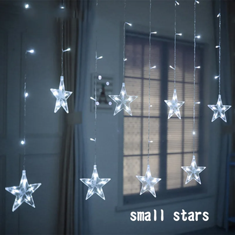 2M Led Christmas Stars Lights Indoor 220v LED Fairy Lights Holiday Lights For Party/New Year Decoration Christmas Lights