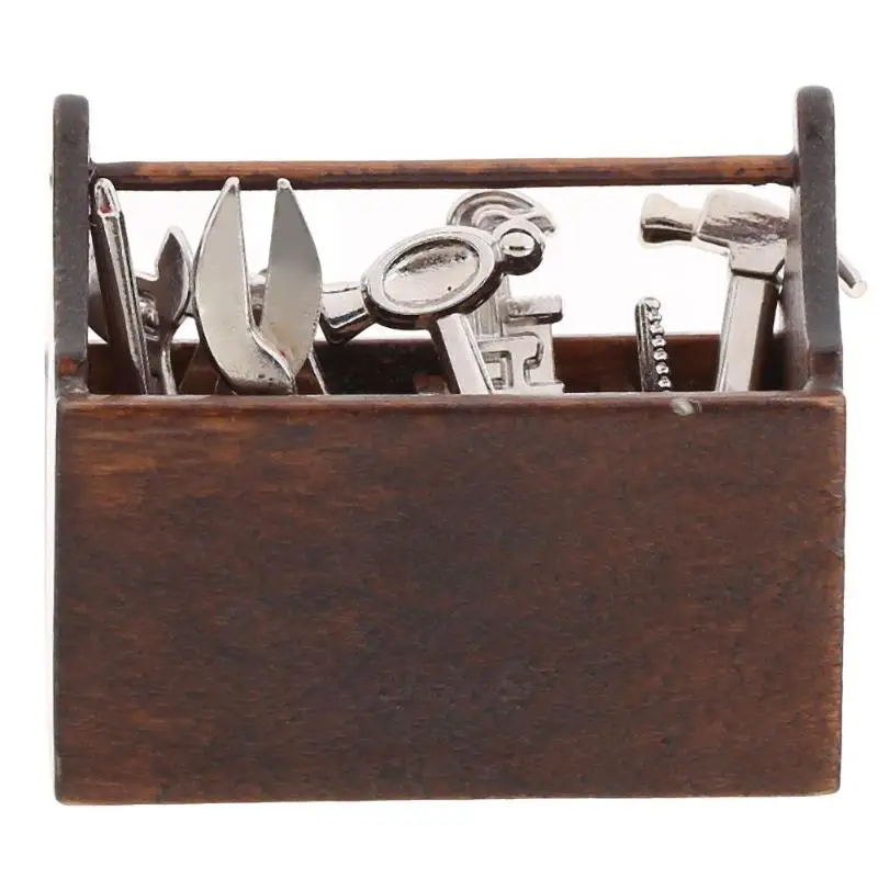 

8pcs RC Crawler Car 1/10 Decor Accessories Mini Repair Toolbox for Axial Accessories Mini Re Useful Tools &props