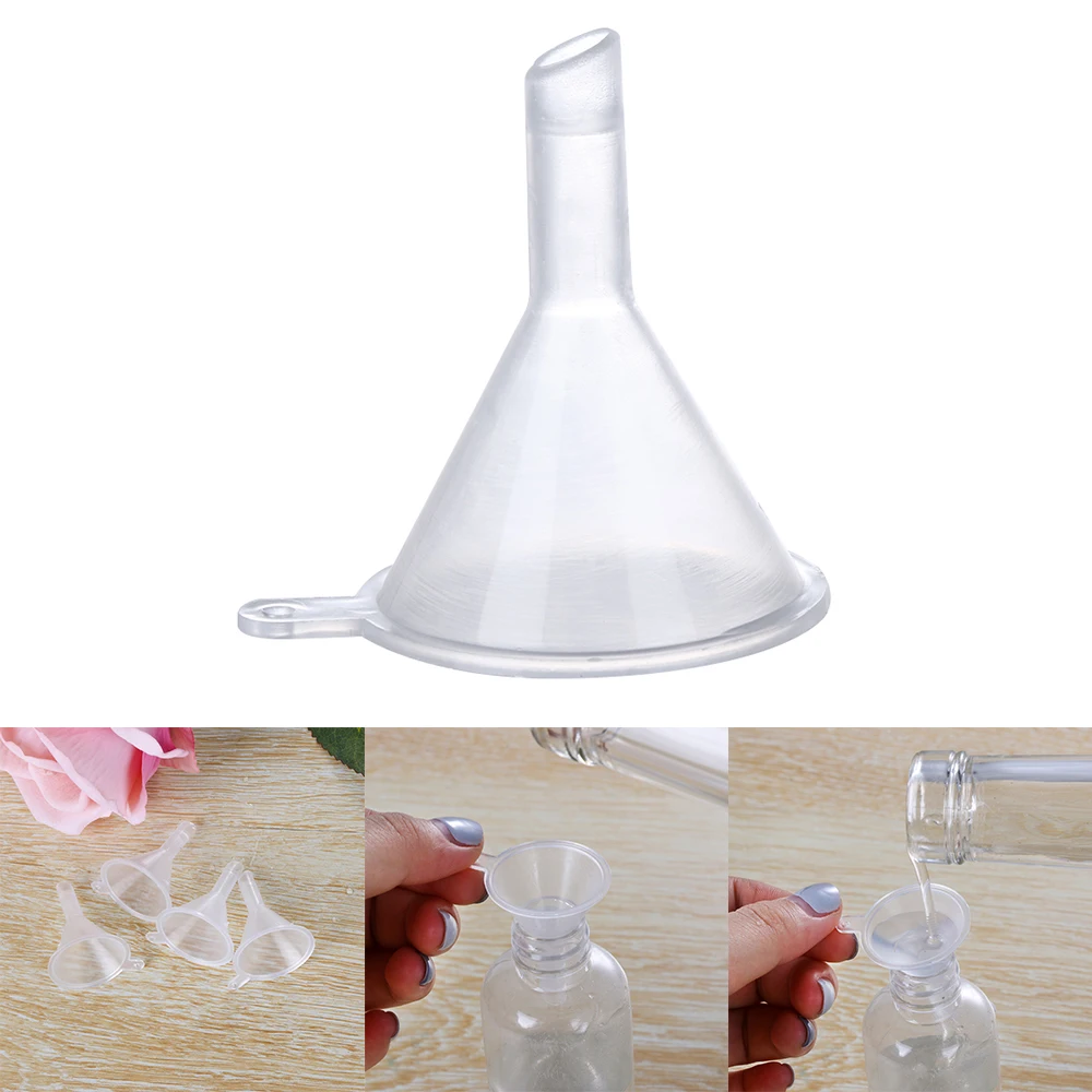 

1PC Mini Transparent Plastic Funnel Hopper Kitchen Cozinha Cooking Accessories Gadgets Perfume Emulsion Packing Auxiliary Tools