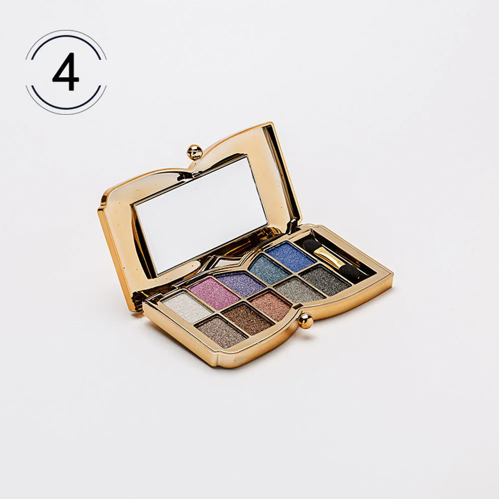 Палитра теней 10 Цвета мерцание металла пикантные Соблазнительные Eye Shadow Palette макияжа Косметические Paleta да Сомбра де Olho YJJ34