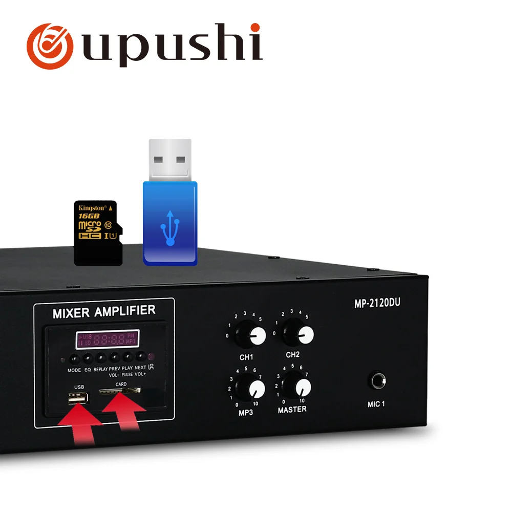Oupushi Audio Power Amplifier 120W MP-2120DU With