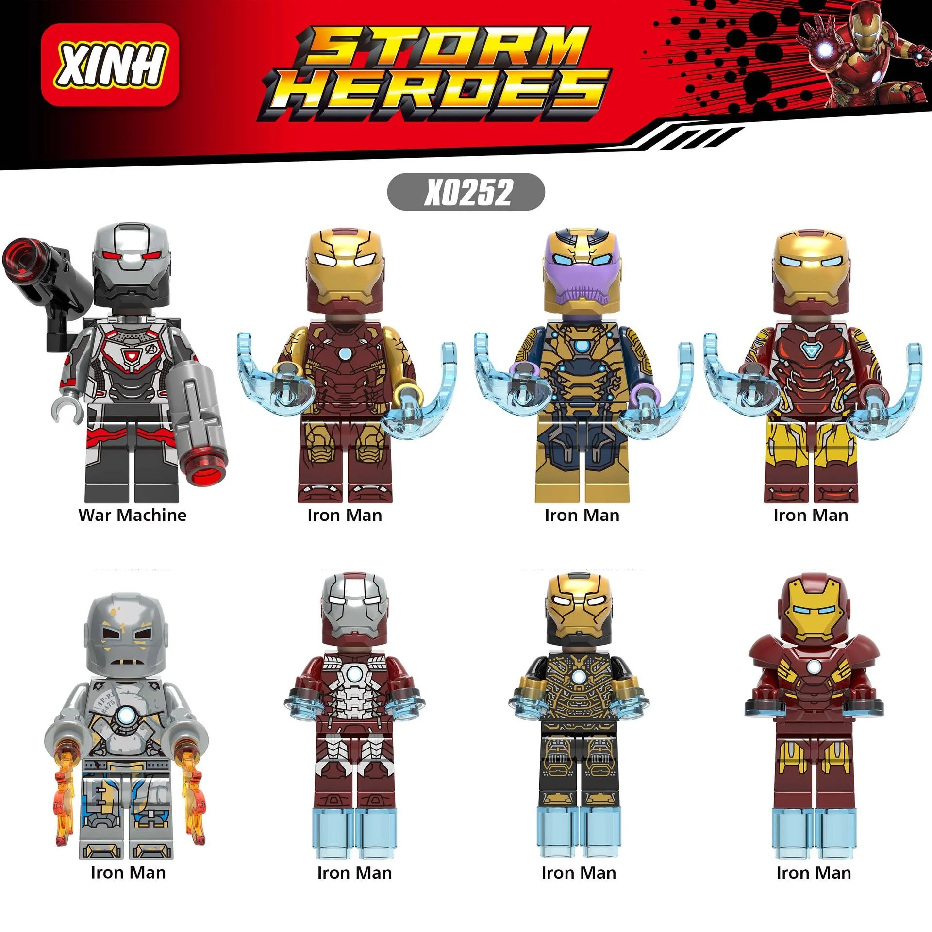 

Avengers Super Heroes Iron Man War Machine Model Building Blocks toys For Children