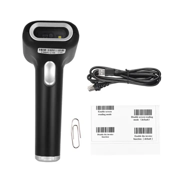 

Handheld with USB Cable CMOS Image Barcode Scanner 1D 2D QR PDF417 Data Matrix BarCode Scanner USB Wired for Mobile Payment