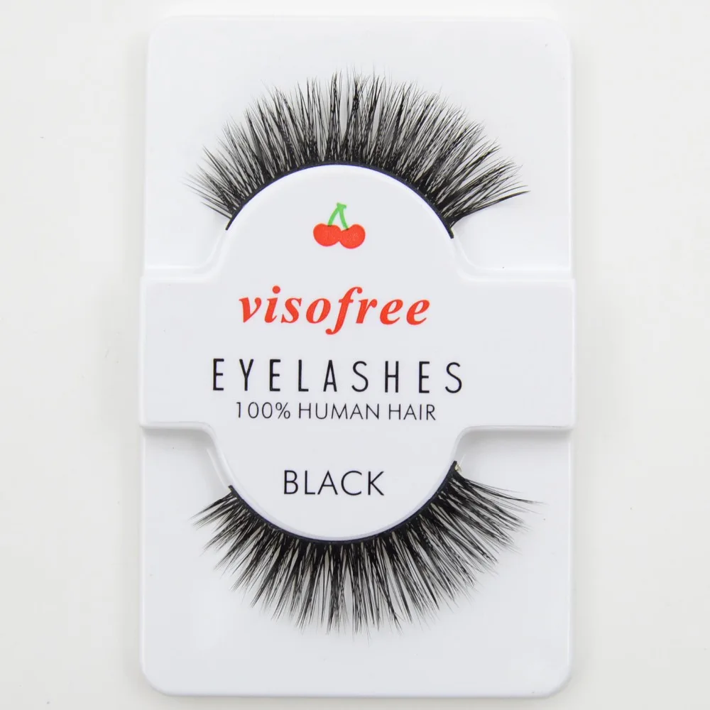 Visofree False Eyelashes Black 3d Eyelashes Hand Made Full Strip Lashes