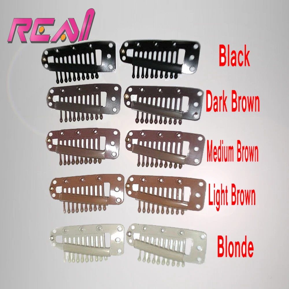 Wholesale 100pcs 38mm Wigs Snap Clips / Toupee Snap Clips for Hair