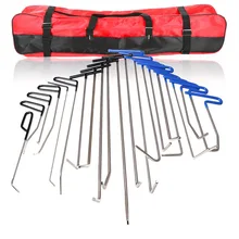 Ferramentas de PDR Rod Ganchos 21 Pcs Auto Corpo Mossas Granizo Reparação Paintless Dent Repair Tools Kit para Porta e Dent remoção