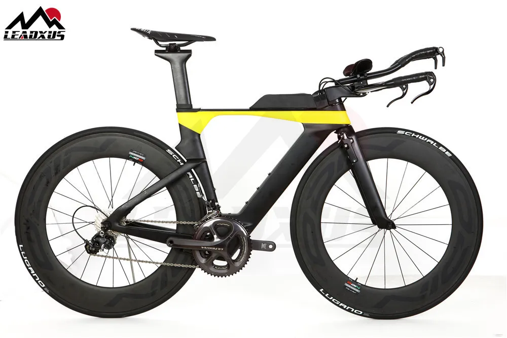 Top Leadxus Kx3000 Tt Complete Bike Time Triathlon Bicycle Carbon Frame+88mm Carbon Wheel+handlebar+r8000 Group+saddle 2