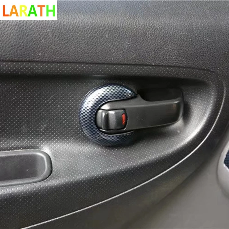 Для Nissan nv200 2010 2011 красное дерево углеродное волокно внутренняя дверная ручка