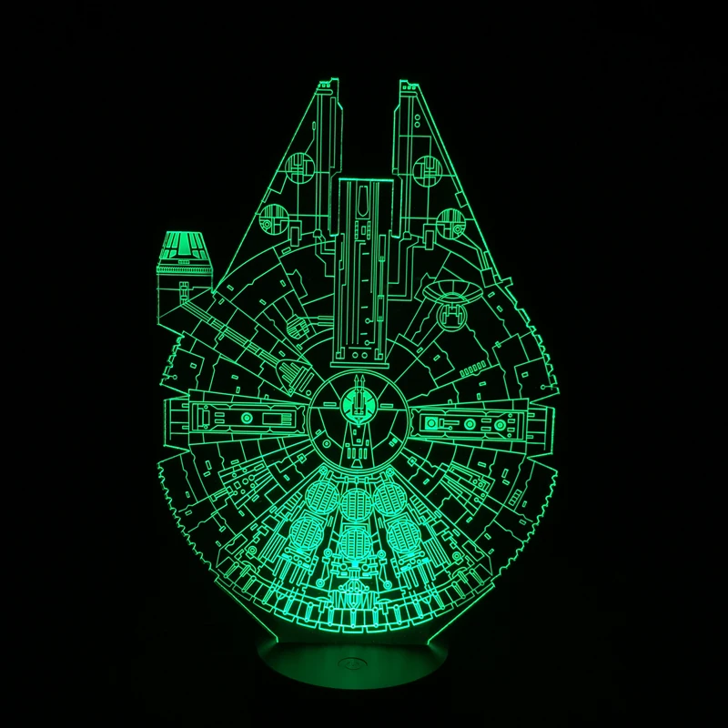 USB новинка подарок Звездные войны 3D настольная лампа LED ночник домашний декор