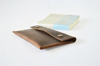 

ALA VCHNV original handmade first layer crazy horse leather long retro multifunctional wallet C28