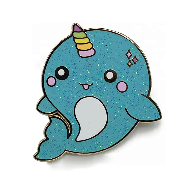 China-Manufacturer-Customized-Cute-Metal-Dolphin-Lapel