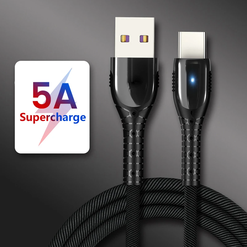 USB C type c кабель QC 3,0 5A супер Зарядка для samsung S10 S9 S8 huawei mate 20 P20 P30 Pro USB-C кабель для быстрой зарядки type C Kable