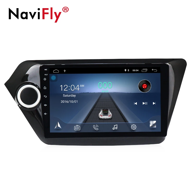 Navi Fly полный сенсорный экран 9 дюймов Большой Android8.1 Автомобильная магнитола для KIA