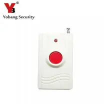 Yobangsecurity Беспроводной 433 мГц тревожная кнопка Emengency Кнопка помочь пожилым Беспроводной вызова аварийной ситуации Системы для сигнализации Системы