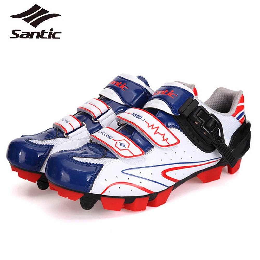 SANTIC Men Mountain Bike Shoes Professional Athletic Self Locking Off