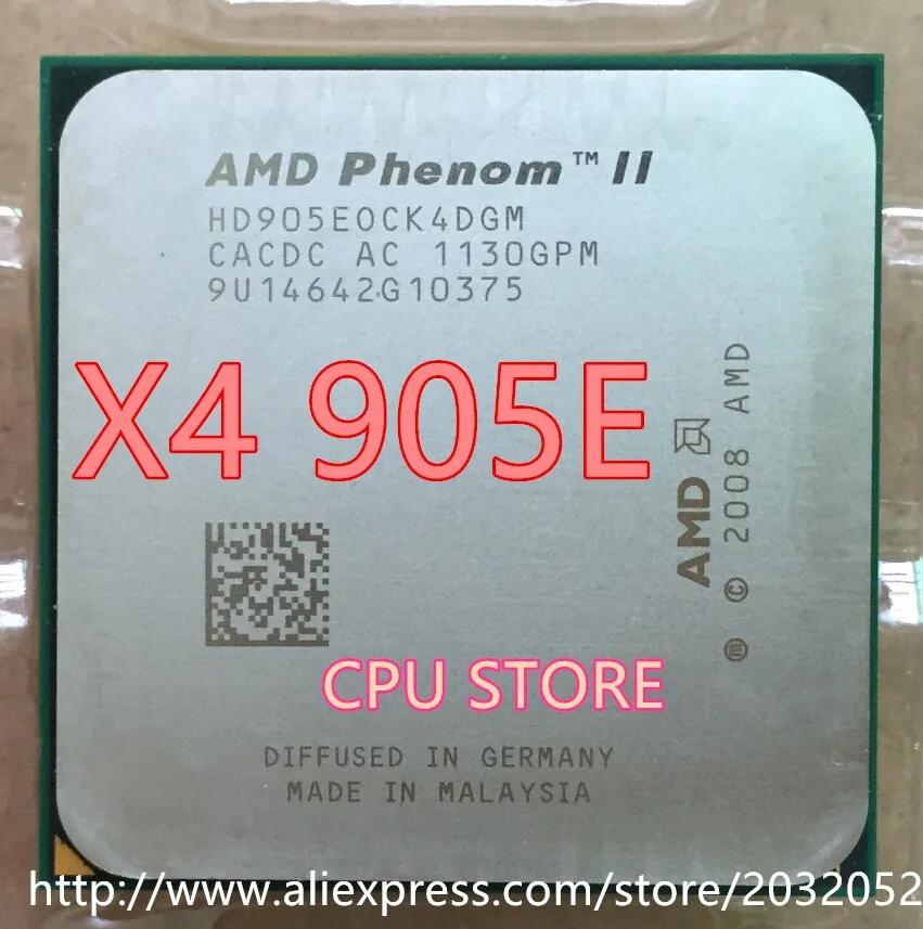 AMD Athlon II X4 905E x4 905E Процессор процессор 2,5 ГГц 6 Мб L3 Кэш AM3 PGA938 x4 905E может работать