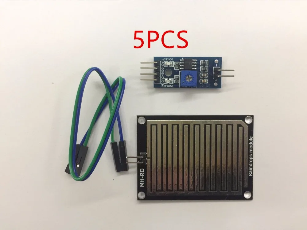 5pcs Raindrops Detection Sensor Module Rain Weather Module Humidity For Arduino 